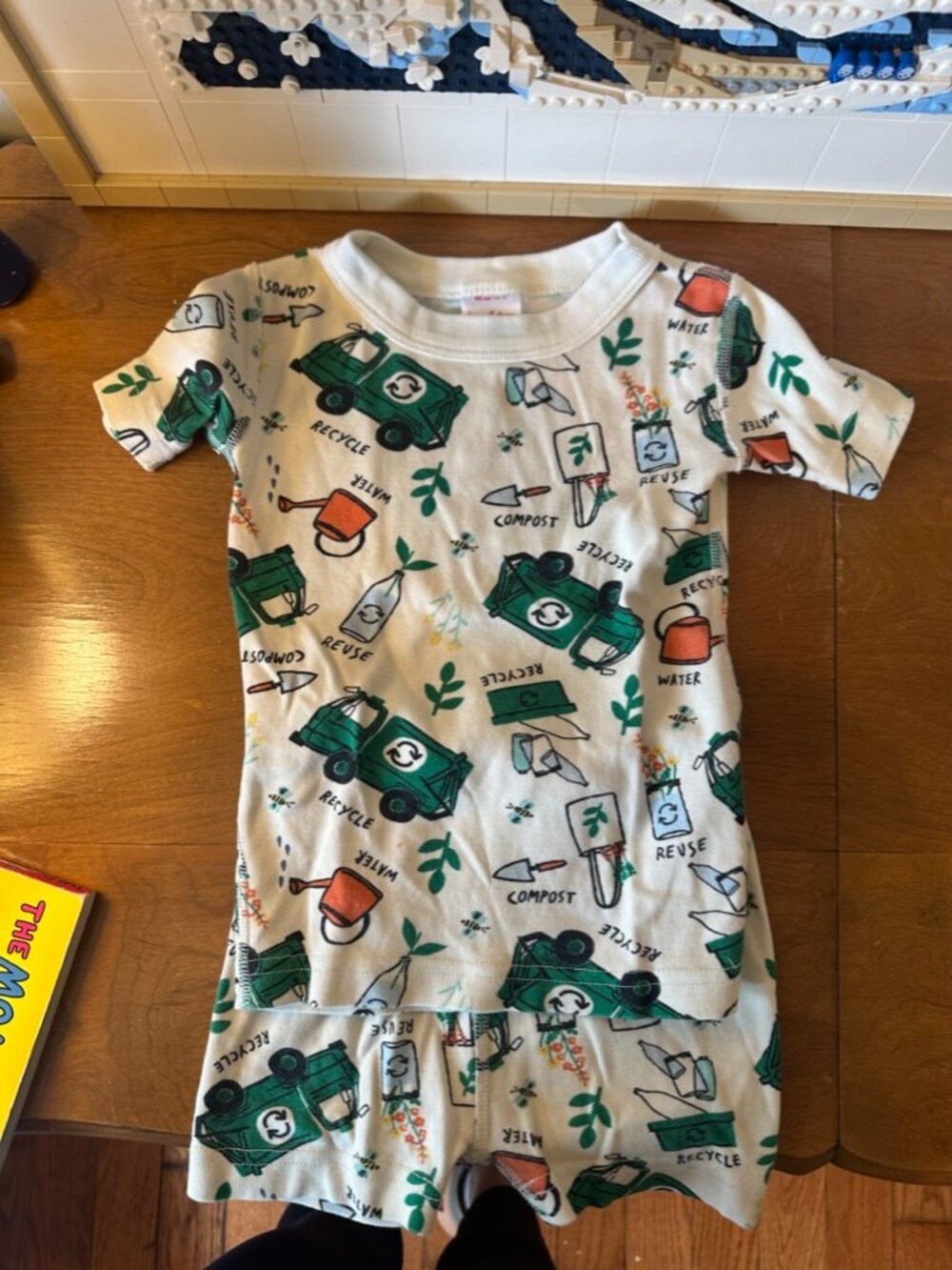 Hanna Andersson Recycling Truck Short Sleeve PJs